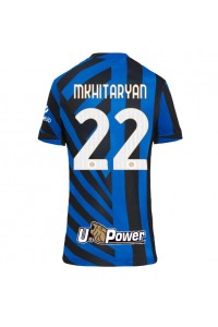 Inter Milan Henrikh Mkhitaryan #22 Voetbaltruitje Thuis tenue Dames 2024-25 Korte Mouw